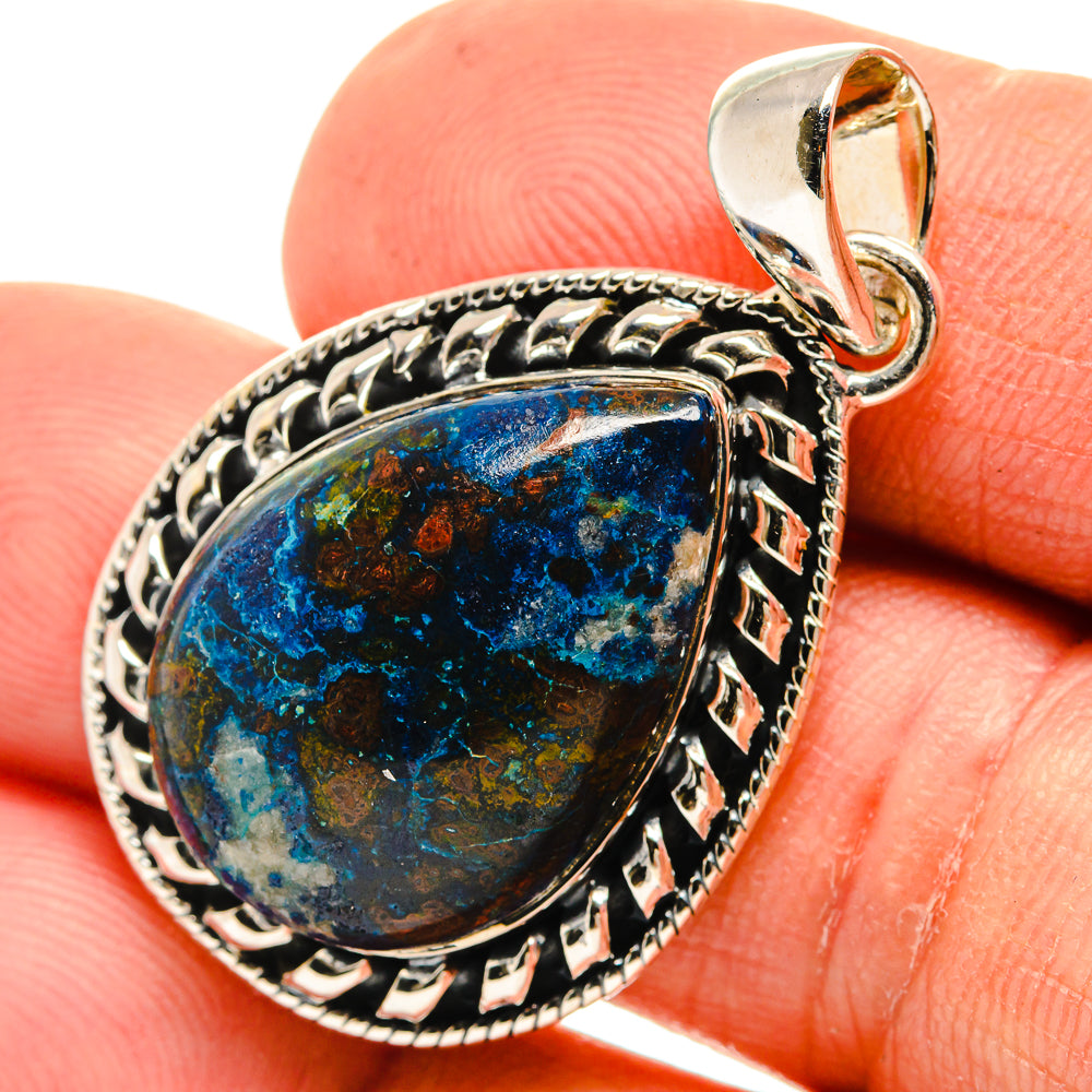 Azurite Pendants handcrafted by Anasilvercos - PD26447