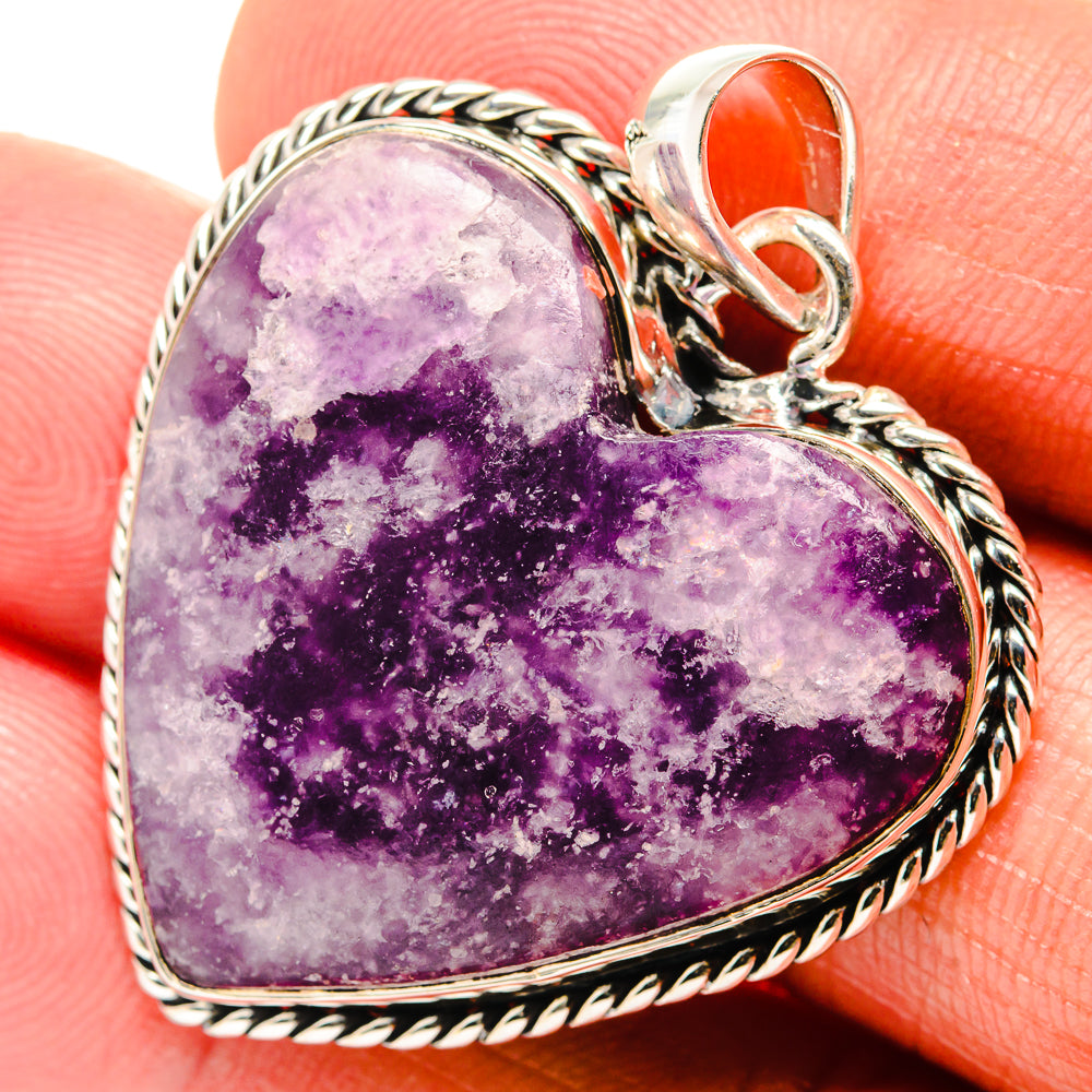 Lepidolite Pendants handcrafted by Anasilvercos - PD26461