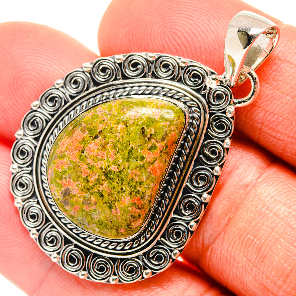 Unakite Pendants handcrafted by Anasilvercos - PD26469