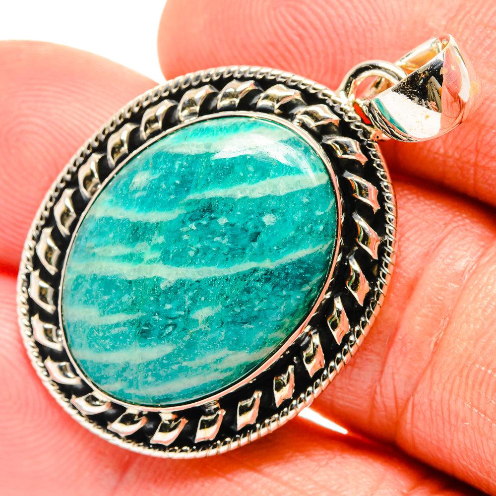Amazonite Pendants handcrafted by Anasilvercos - PD26472