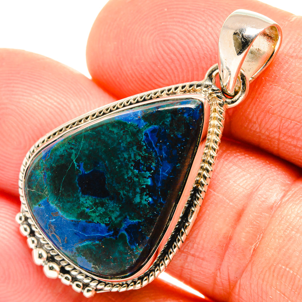 Chrysocolla Pendants handcrafted by Anasilvercos - PD26479