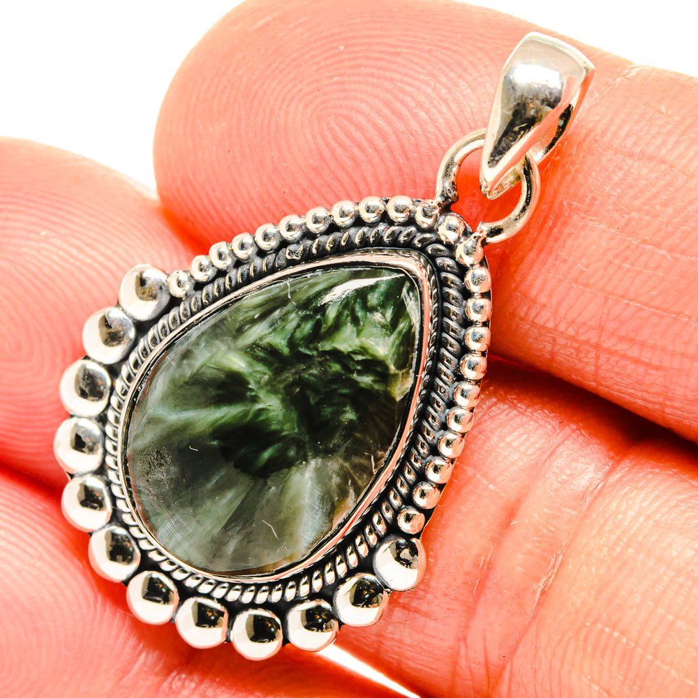 Seraphinite Pendants handcrafted by Anasilvercos - PD26497