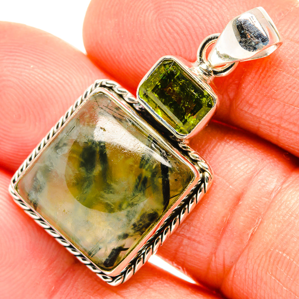 Prehnite Pendants handcrafted by Anasilvercos - PD26499