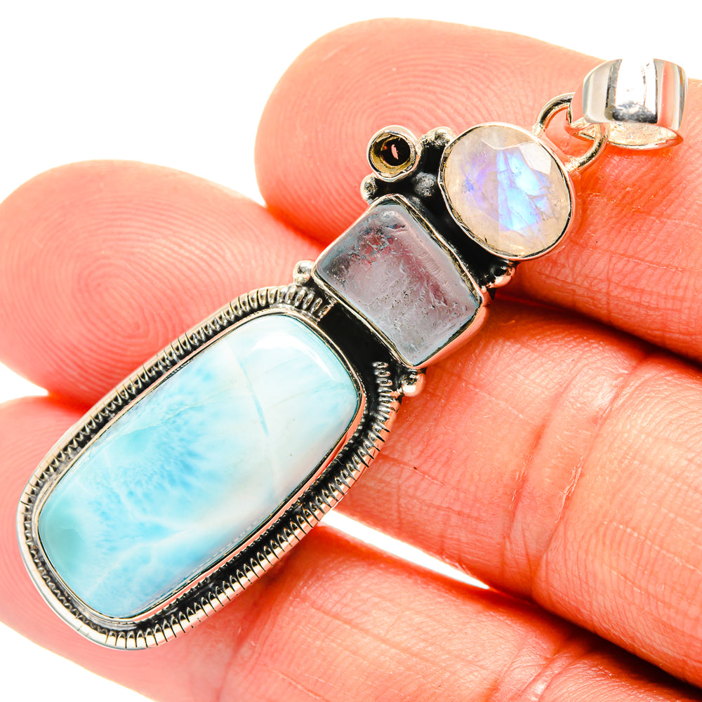 Larimar Pendants handcrafted by Anasilvercos - PD26510