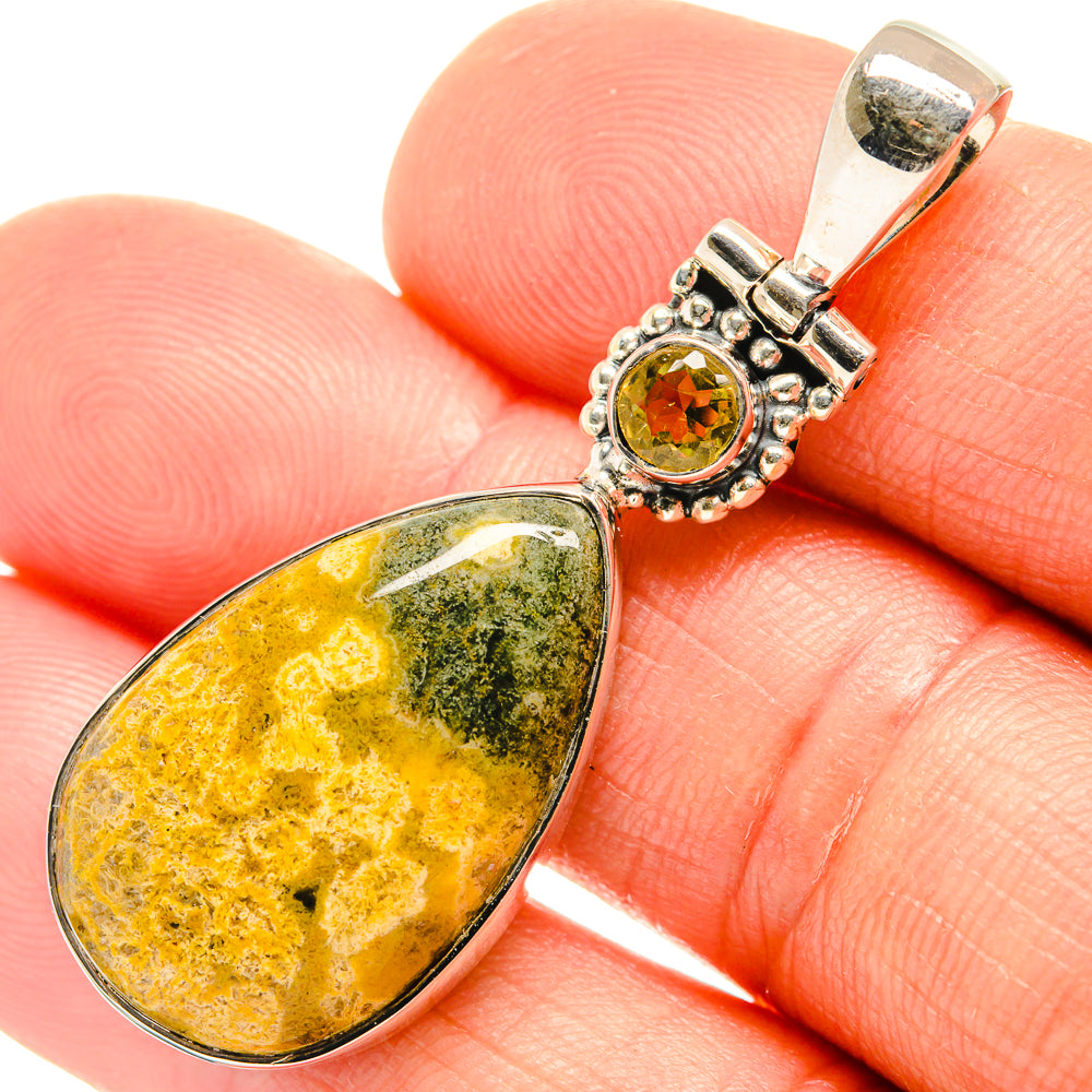 Ocean Jasper Pendants handcrafted by Anasilvercos - PD26515