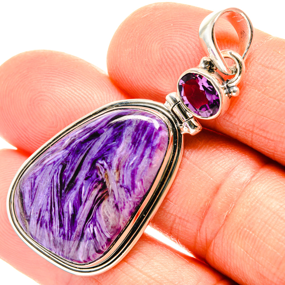 Charoite Pendants handcrafted by Anasilvercos - PD26518