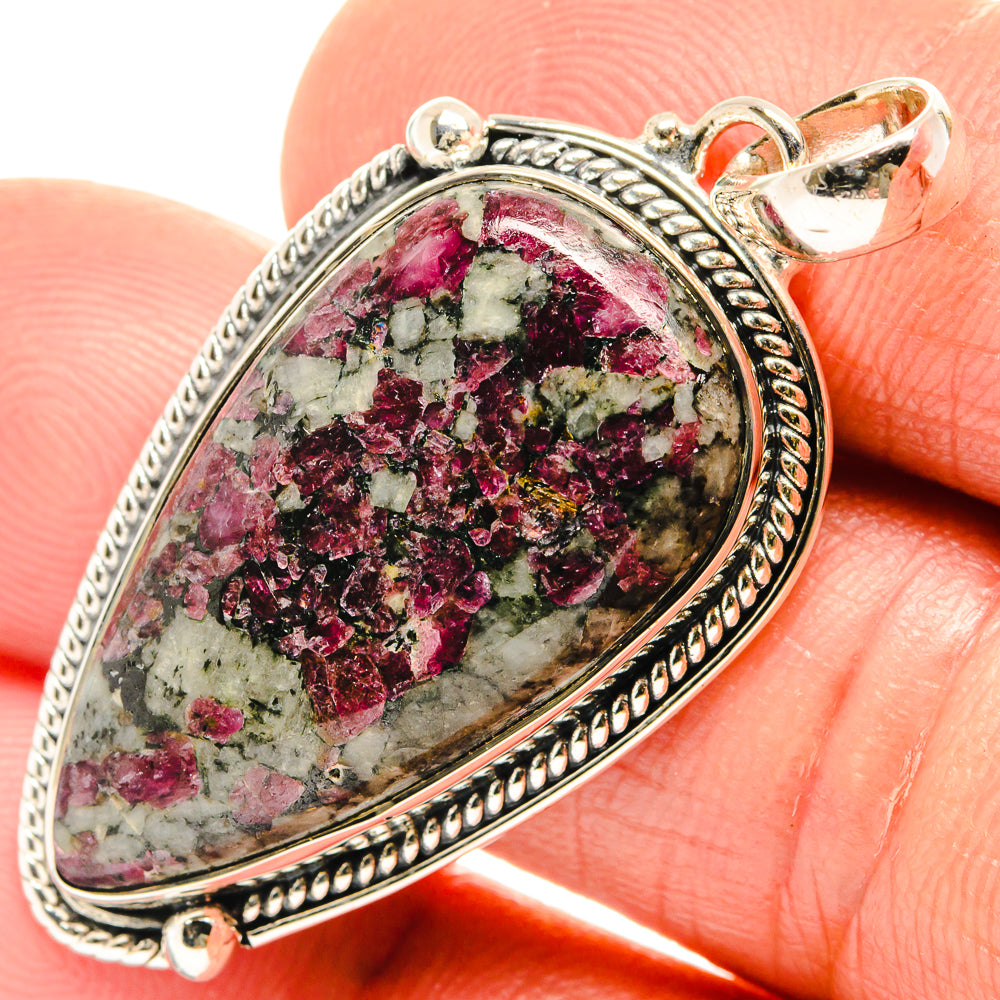 Russian Eudialyte Pendants handcrafted by Anasilvercos - PD26530