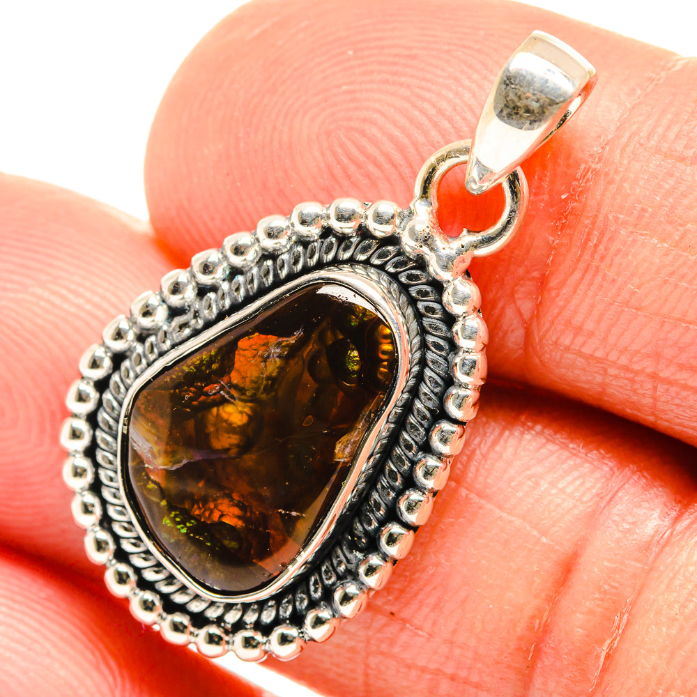 Mexican Fire Agate Pendants handcrafted by Anasilvercos - PD26536