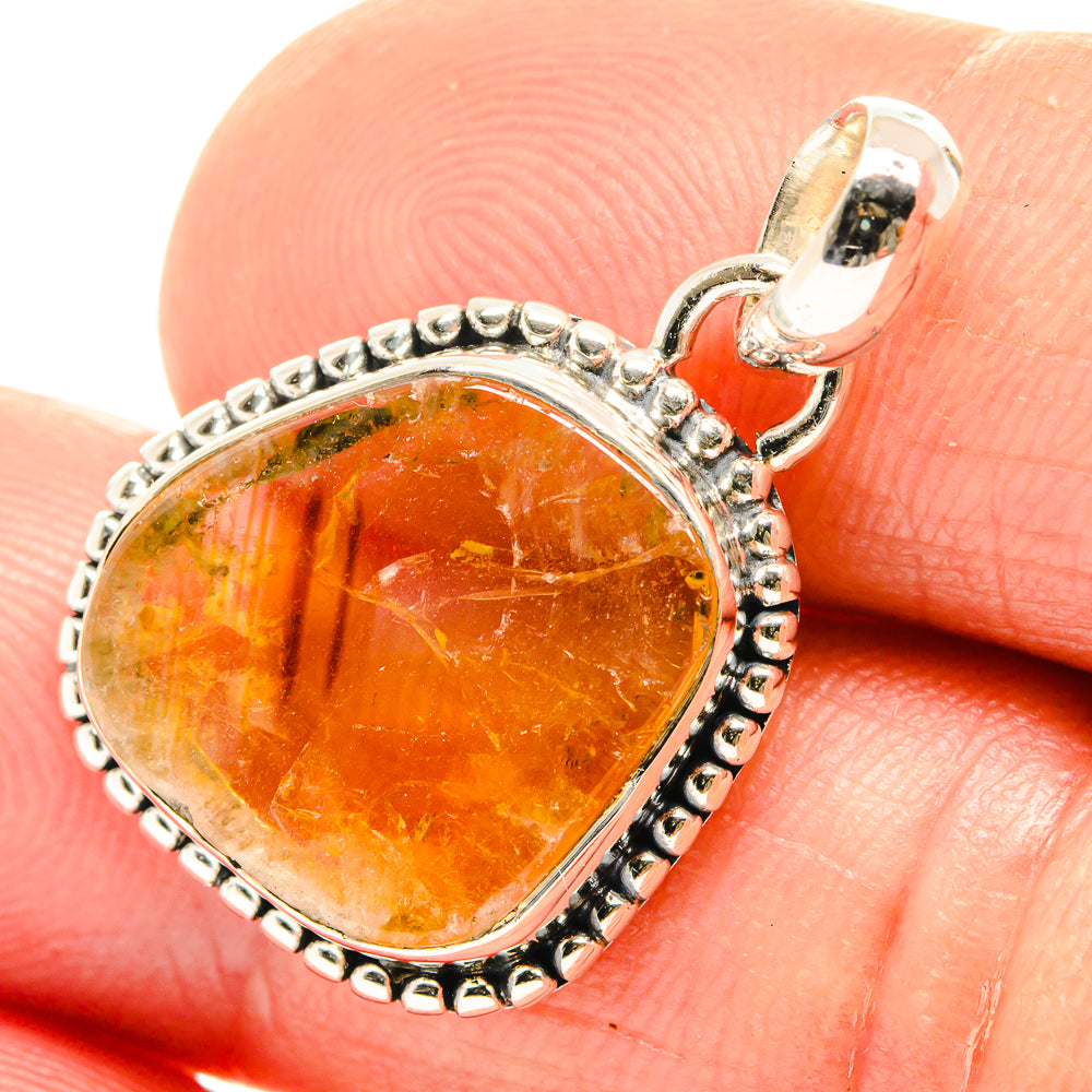 Citrine Pendants handcrafted by Anasilvercos - PD26561