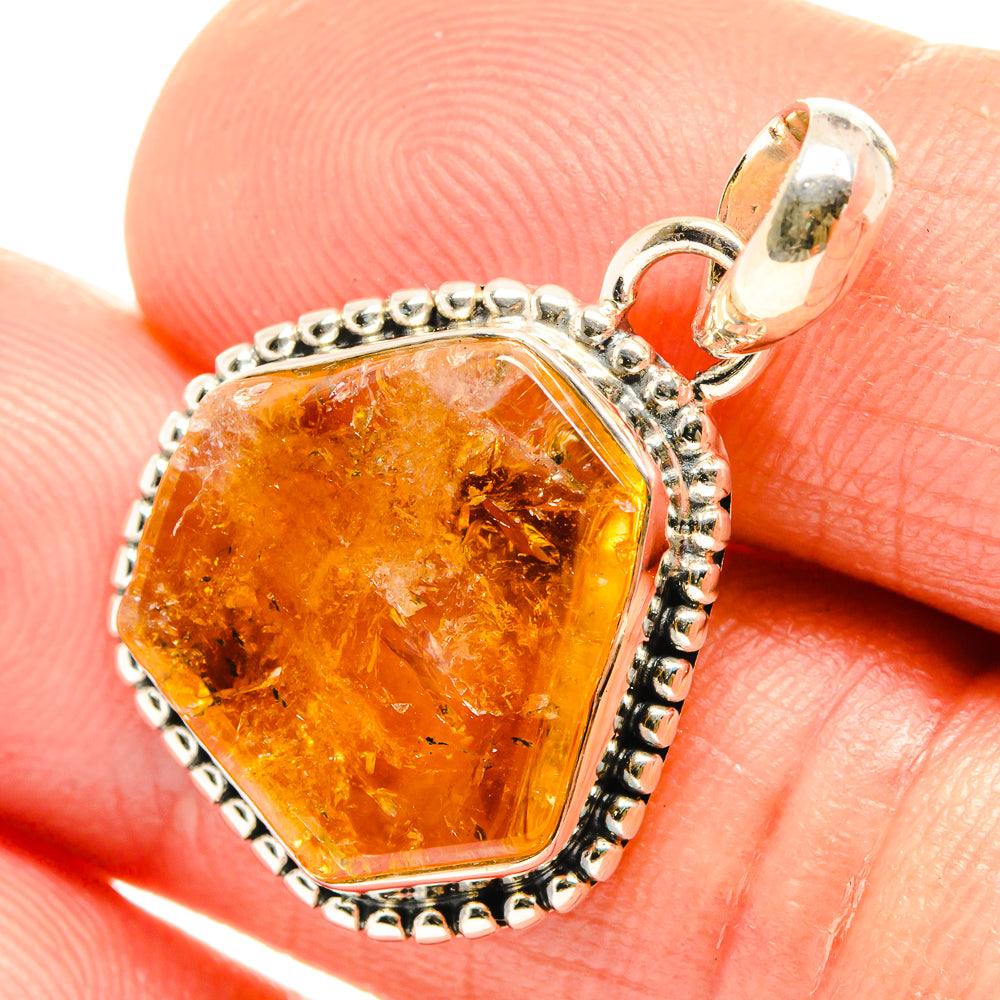Citrine Pendants handcrafted by Anasilvercos - PD26562