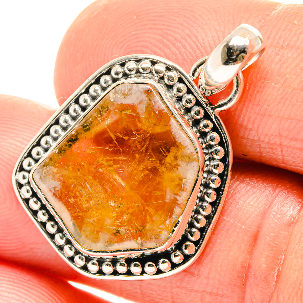 Citrine Pendants handcrafted by Anasilvercos - PD26563