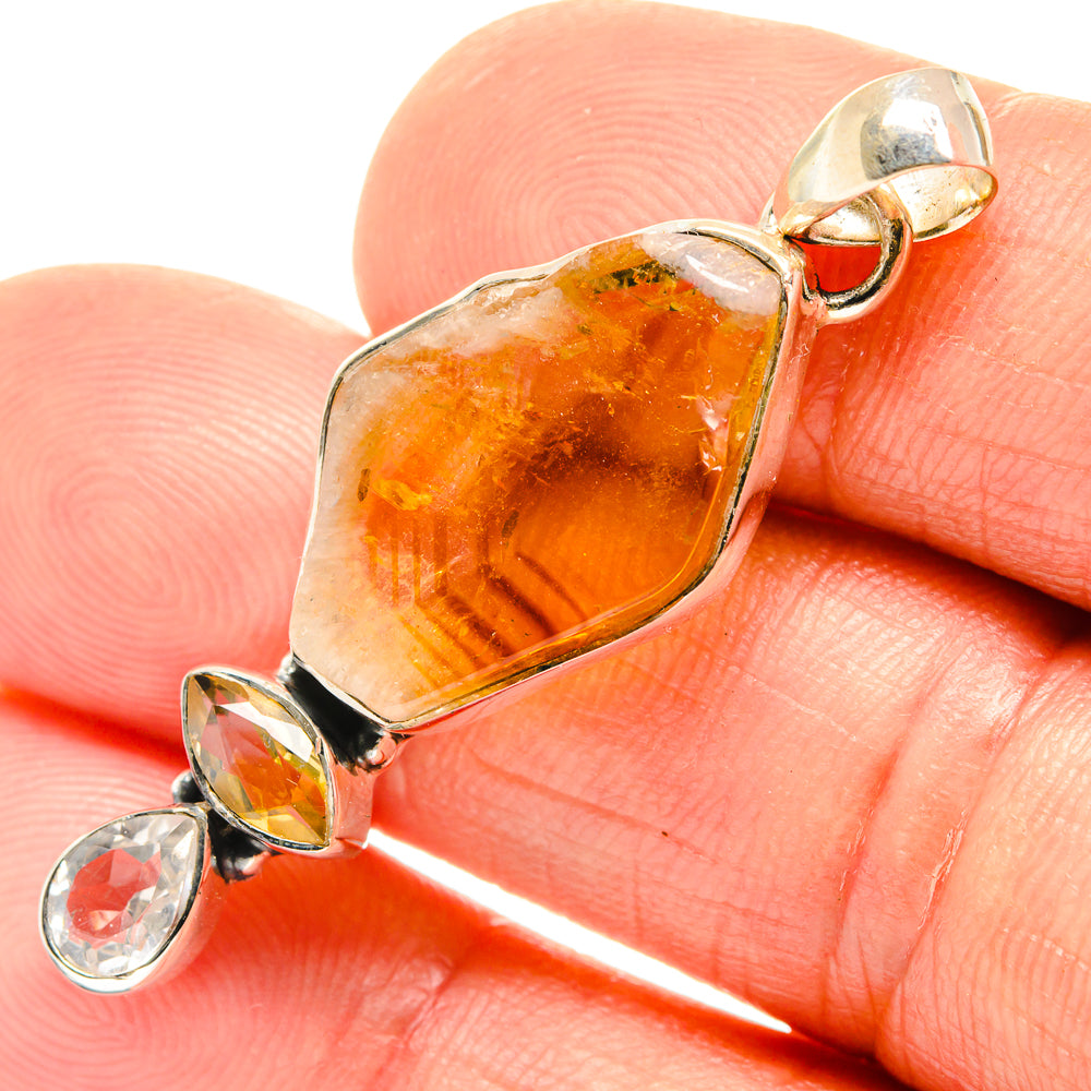 Citrine Pendants handcrafted by Anasilvercos - PD26564