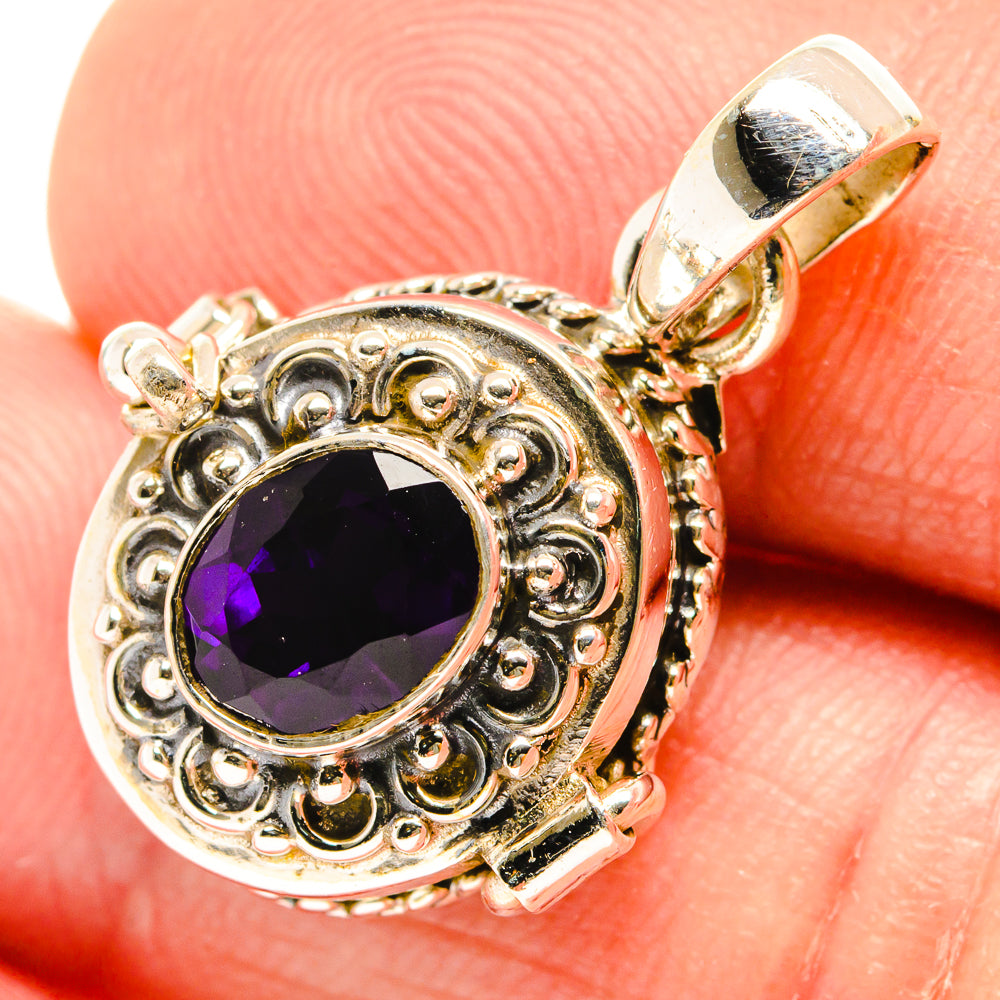 Purple Spinel Pendants handcrafted by Anasilvercos - PD26569