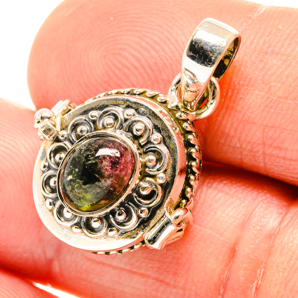 Watermelon Tourmaline Pendants handcrafted by Anasilvercos - PD26575