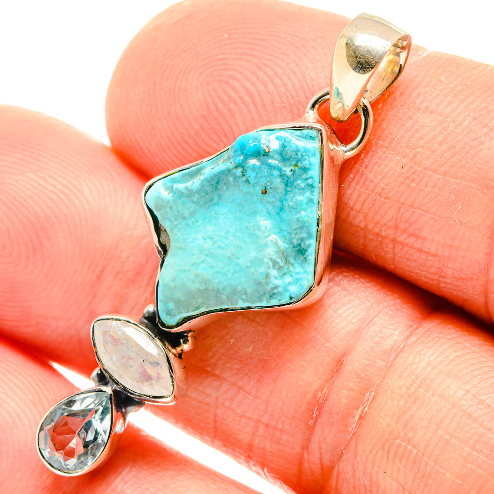 Turquoise Pendants handcrafted by Anasilvercos - PD26591