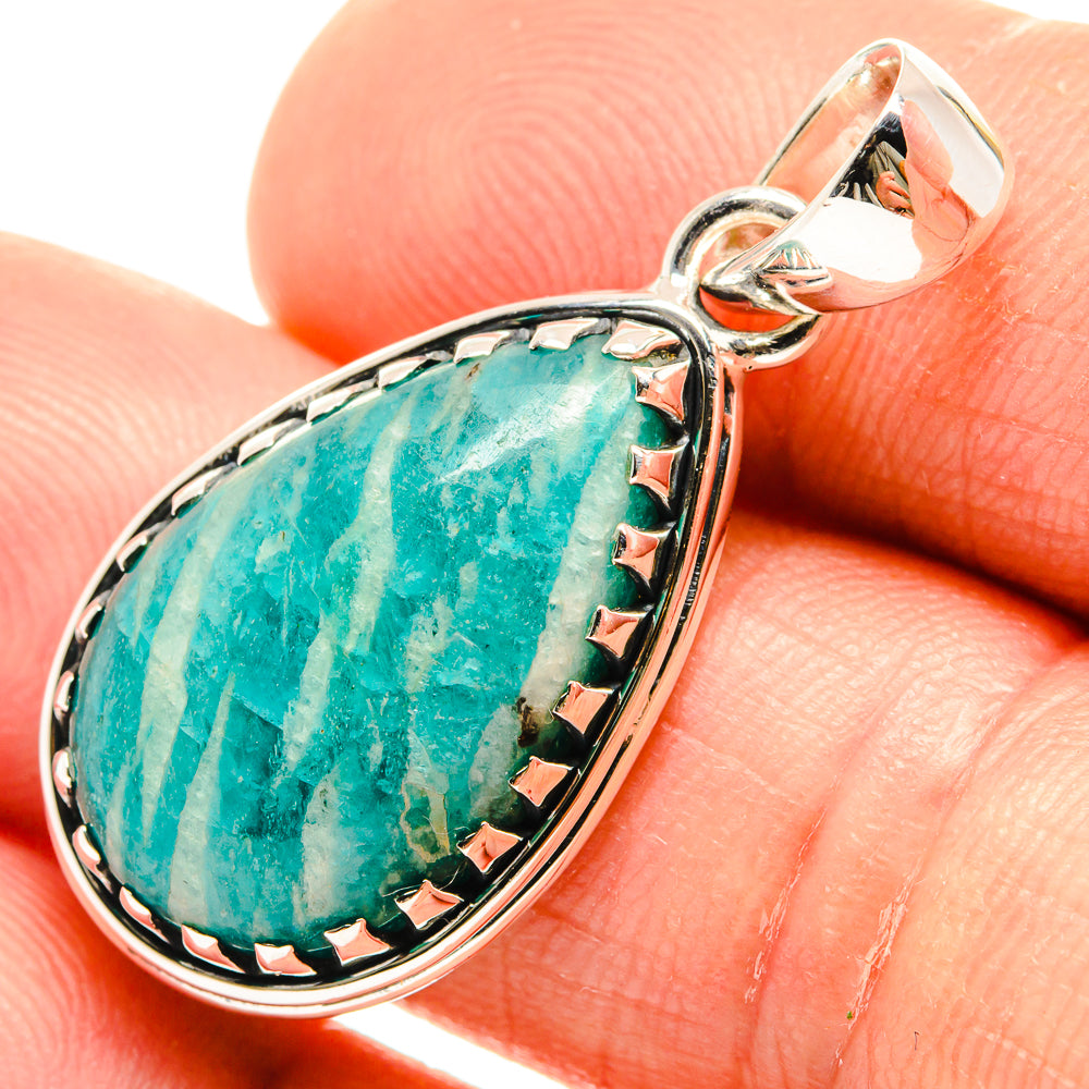 Amazonite Pendants handcrafted by Anasilvercos - PD26592