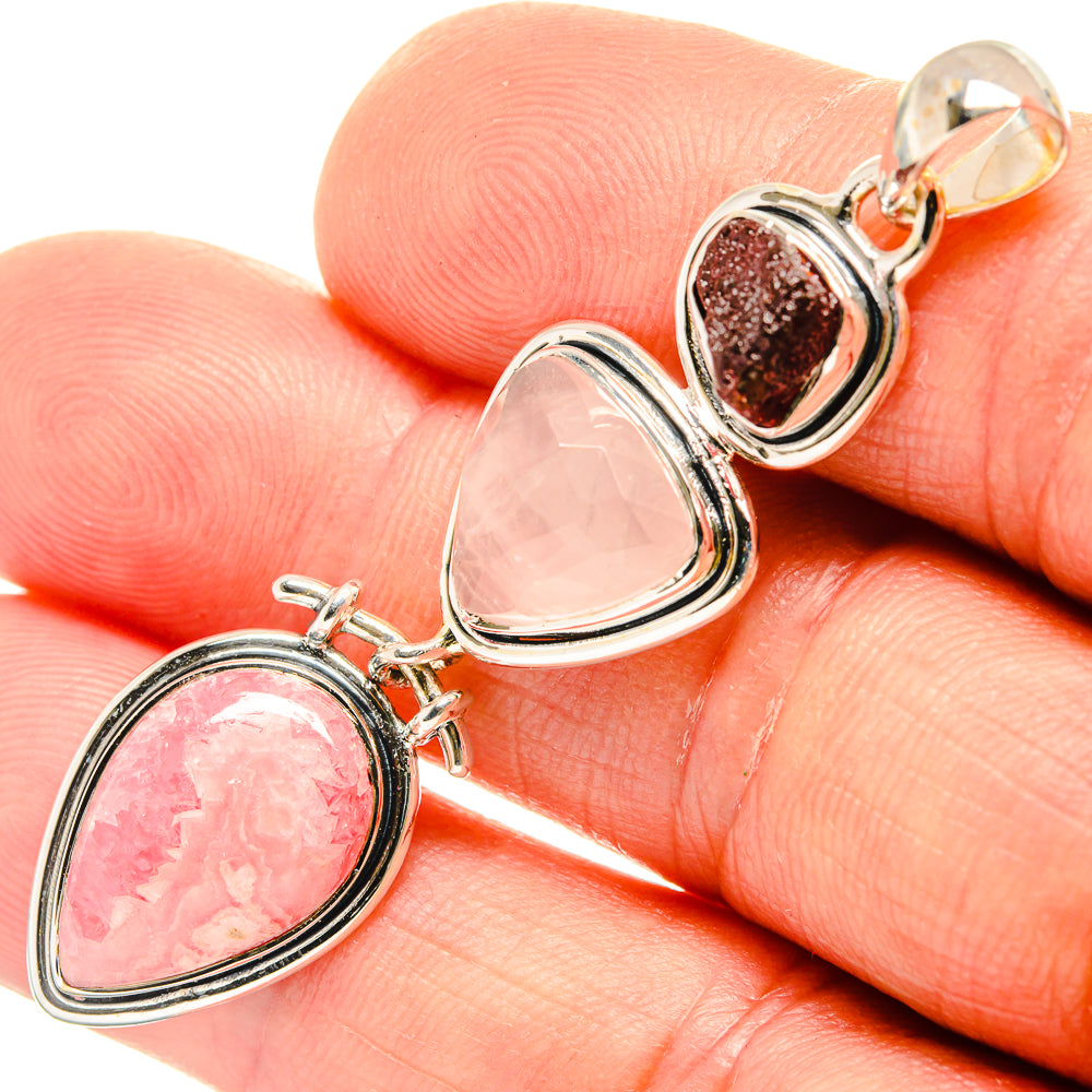 Rhodochrosite Pendants handcrafted by Anasilvercos - PD26594