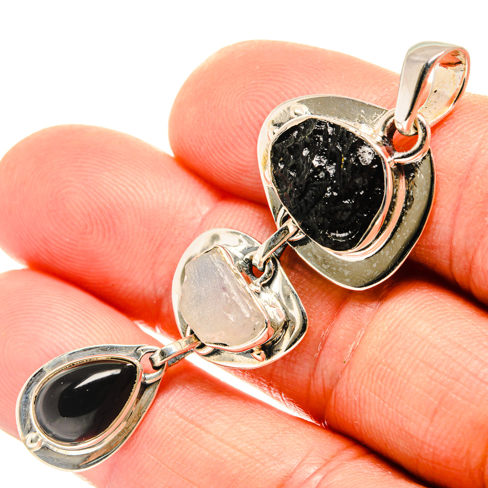 Tektite Pendants handcrafted by Anasilvercos - PD26599