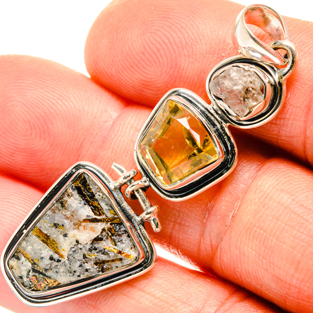 Astrophyllite Pendants handcrafted by Anasilvercos - PD26600