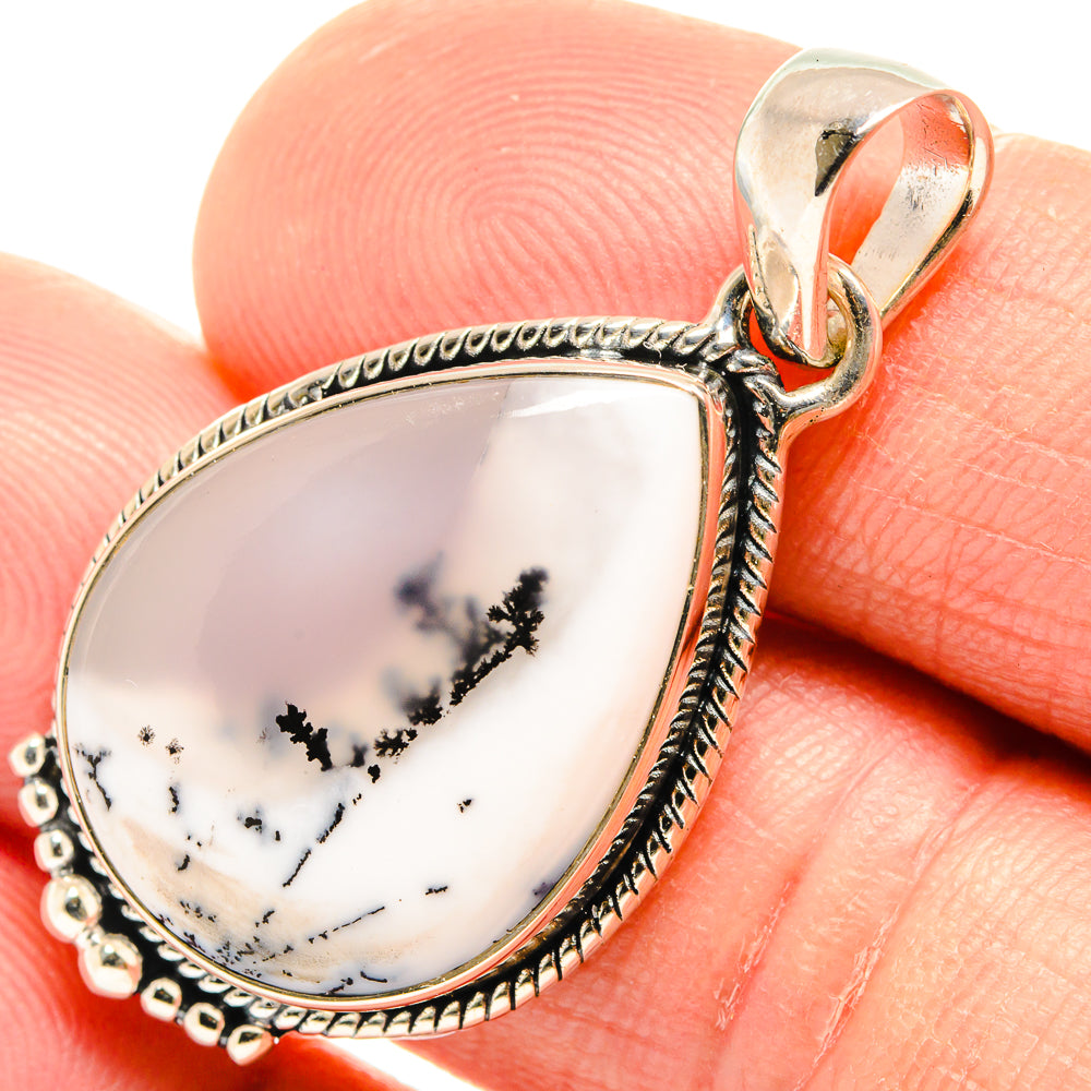 Dendritic Opal Pendants handcrafted by Anasilvercos - PD26628