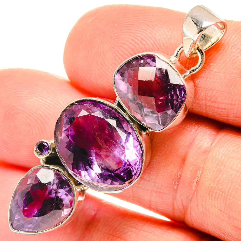 Amethyst Pendants handcrafted by Anasilvercos - PD26636