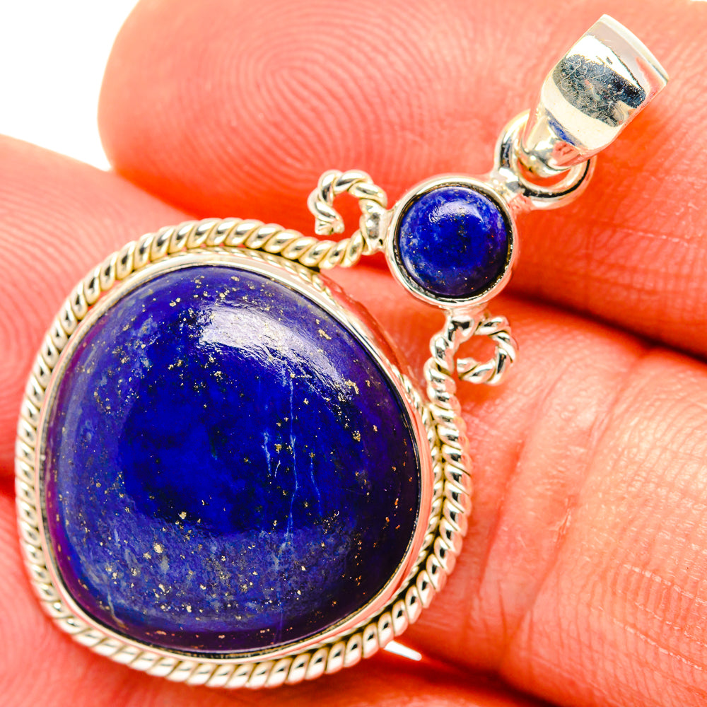 Lapis Lazuli Pendants handcrafted by Anasilvercos - PD26652