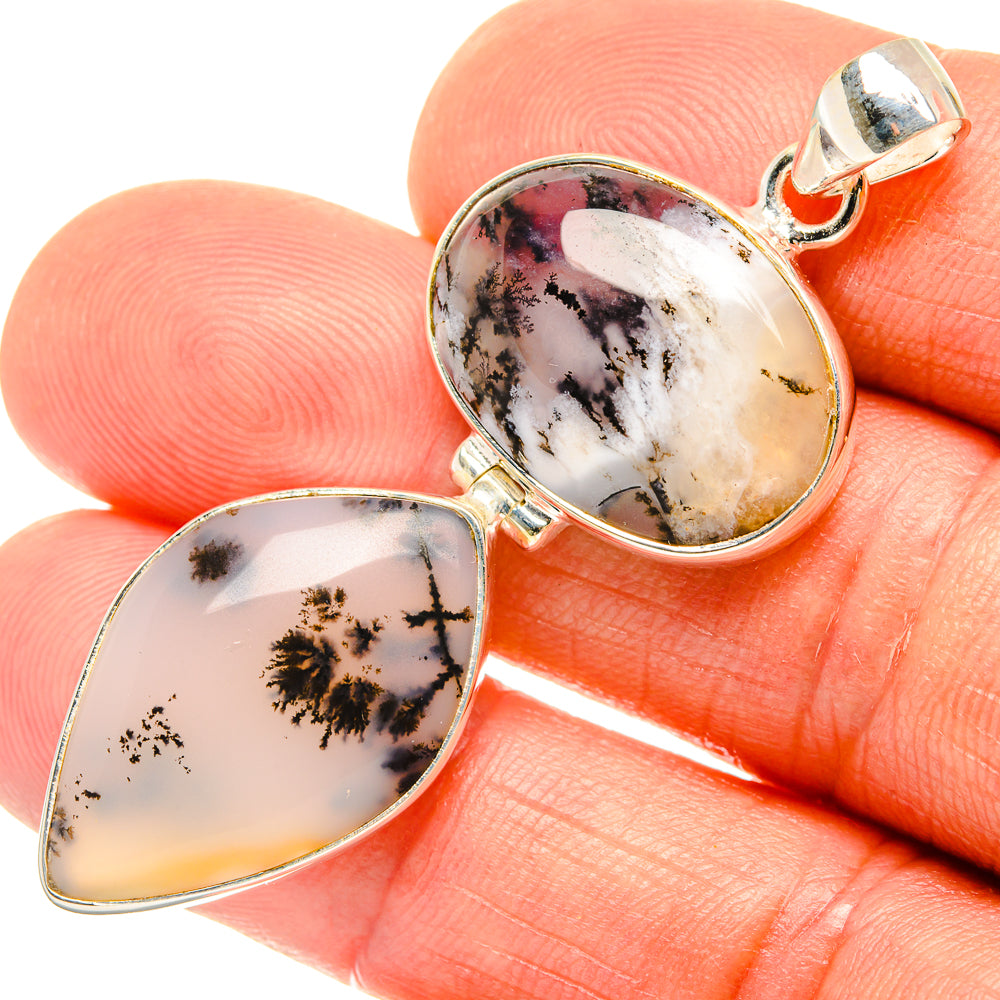 Dendritic Opal Pendants handcrafted by Anasilvercos - PD26669