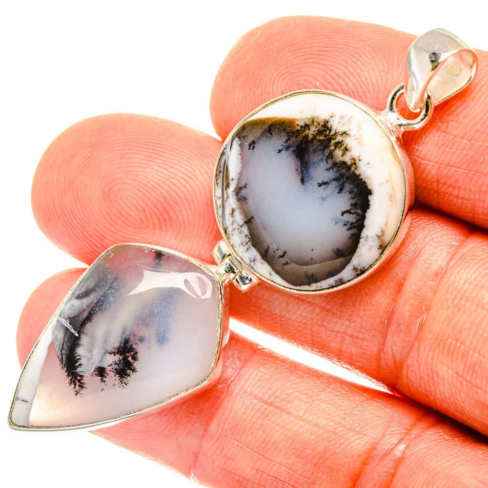 Dendritic Opal Pendants handcrafted by Anasilvercos - PD26670