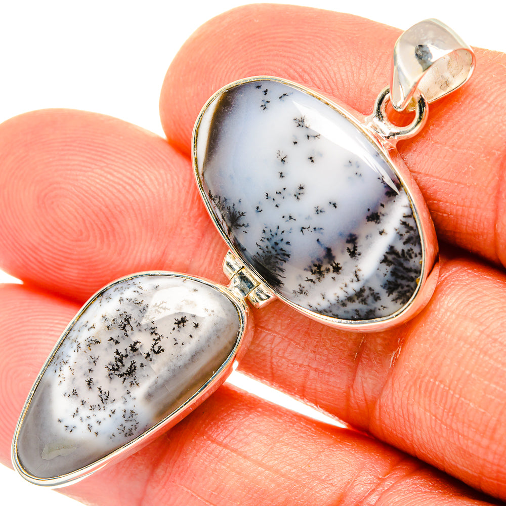 Dendritic Opal Pendants handcrafted by Anasilvercos - PD26671