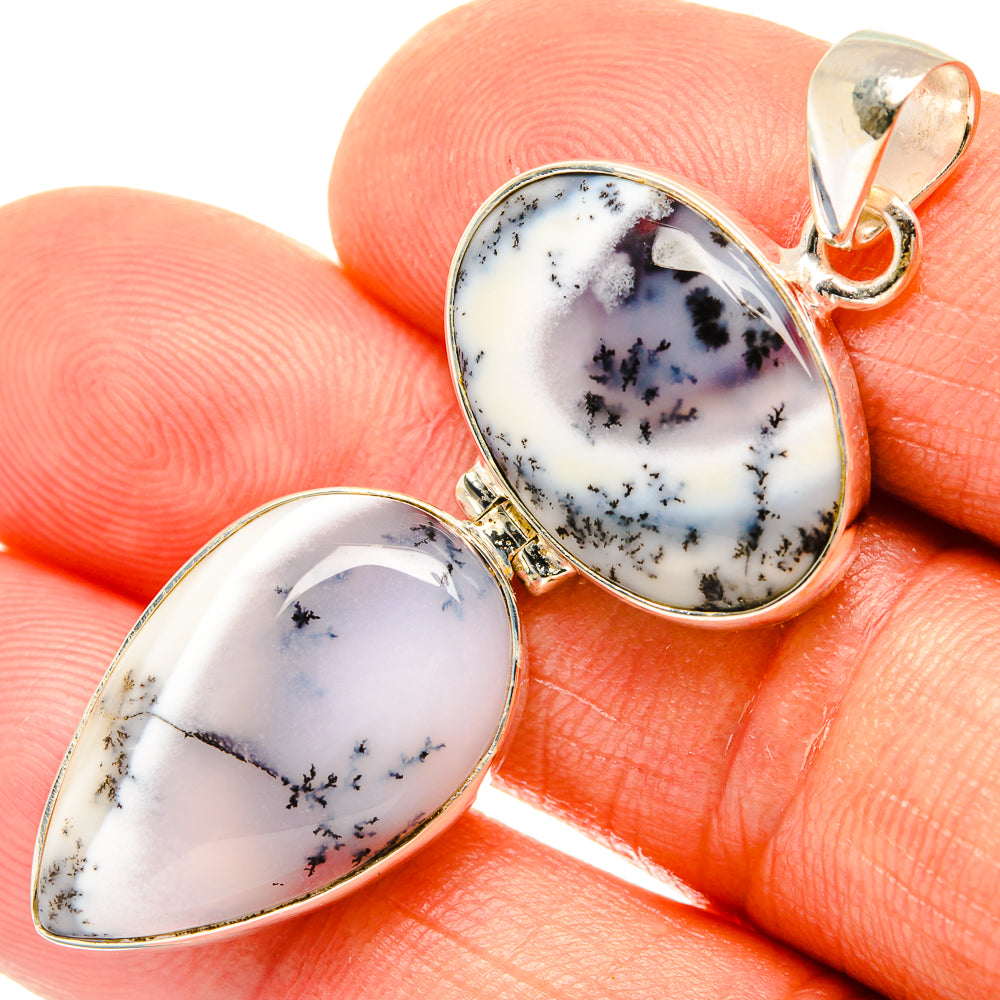 Dendritic Opal Pendants handcrafted by Anasilvercos - PD26672