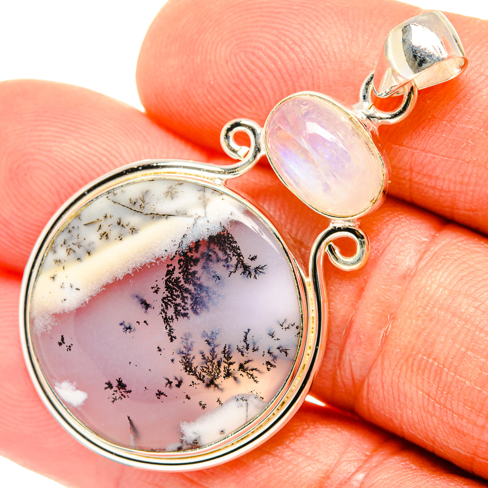 Dendritic Opal Pendants handcrafted by Anasilvercos - PD26675