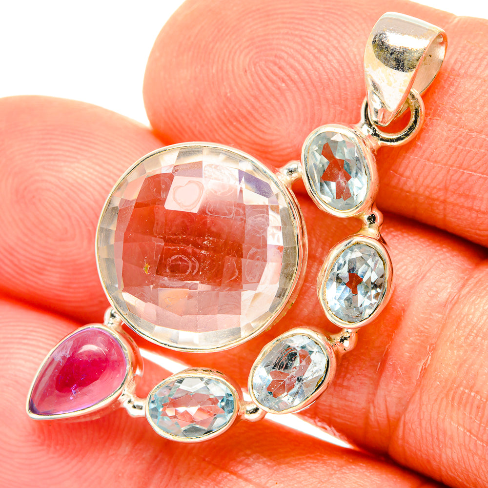 White Quartz Pendants handcrafted by Anasilvercos - PD26685
