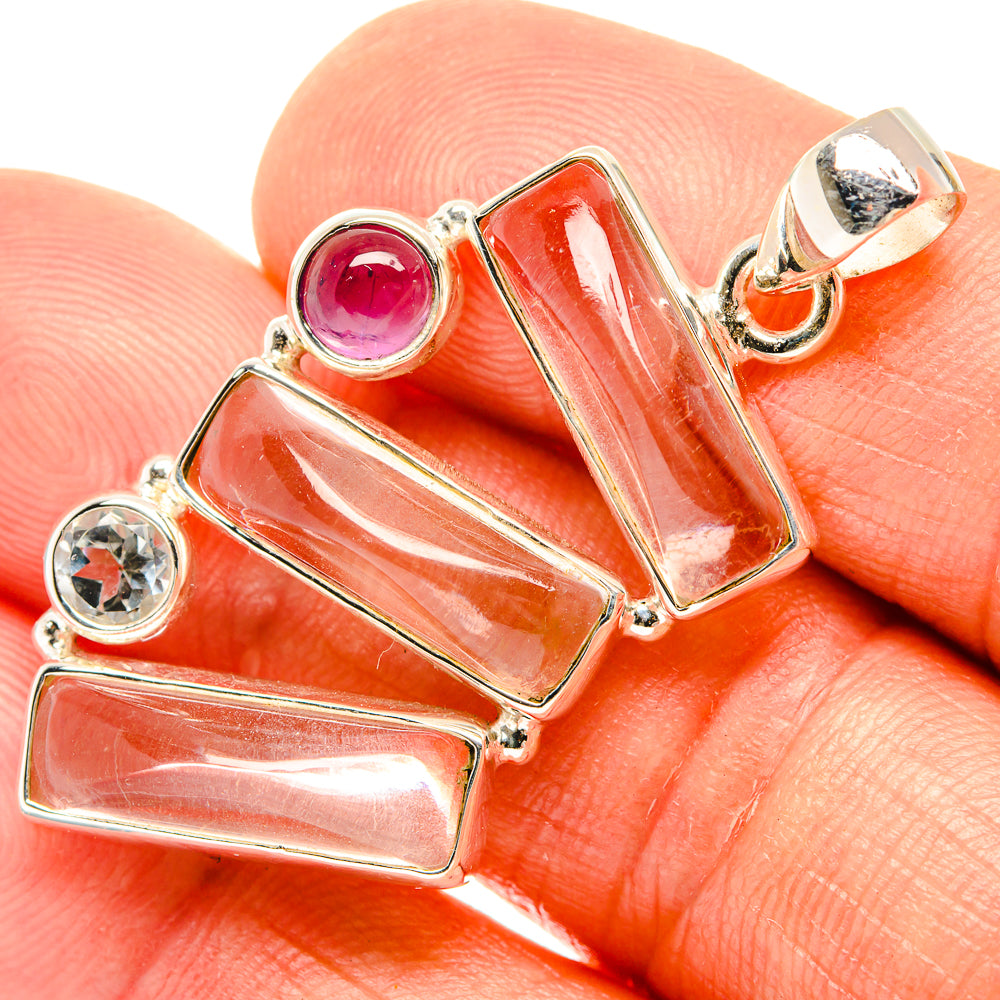 White Quartz Pendants handcrafted by Anasilvercos - PD26688