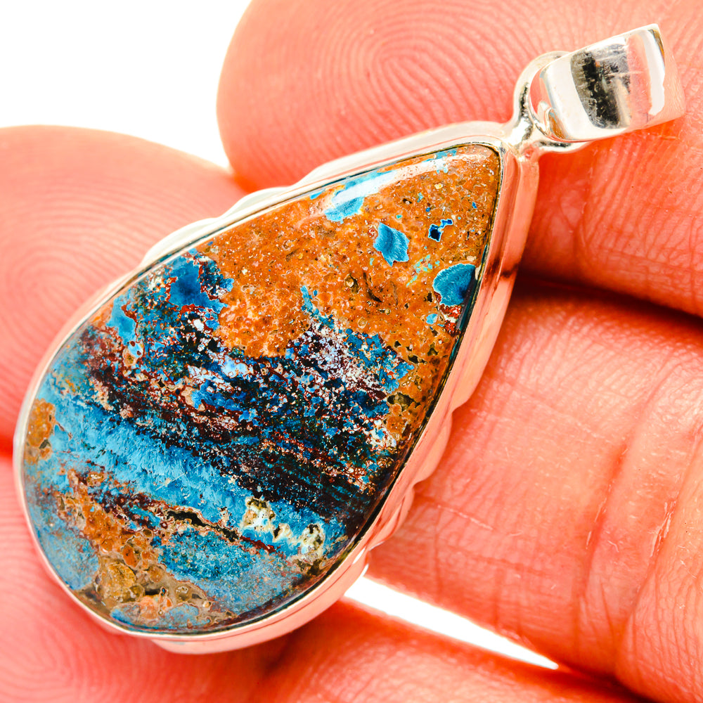 Azurite Pendants handcrafted by Anasilvercos - PD26692
