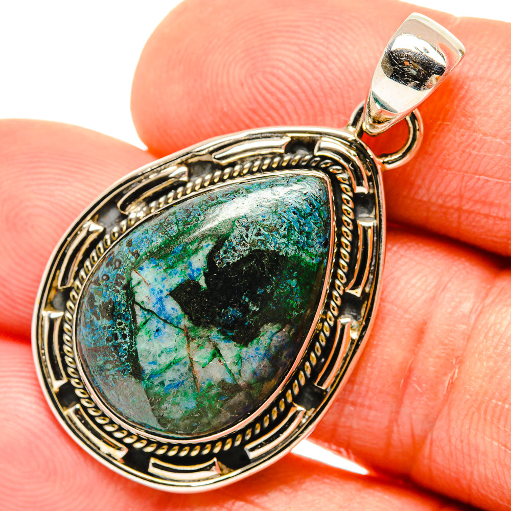 Chrysocolla Pendants handcrafted by Anasilvercos - PD26697