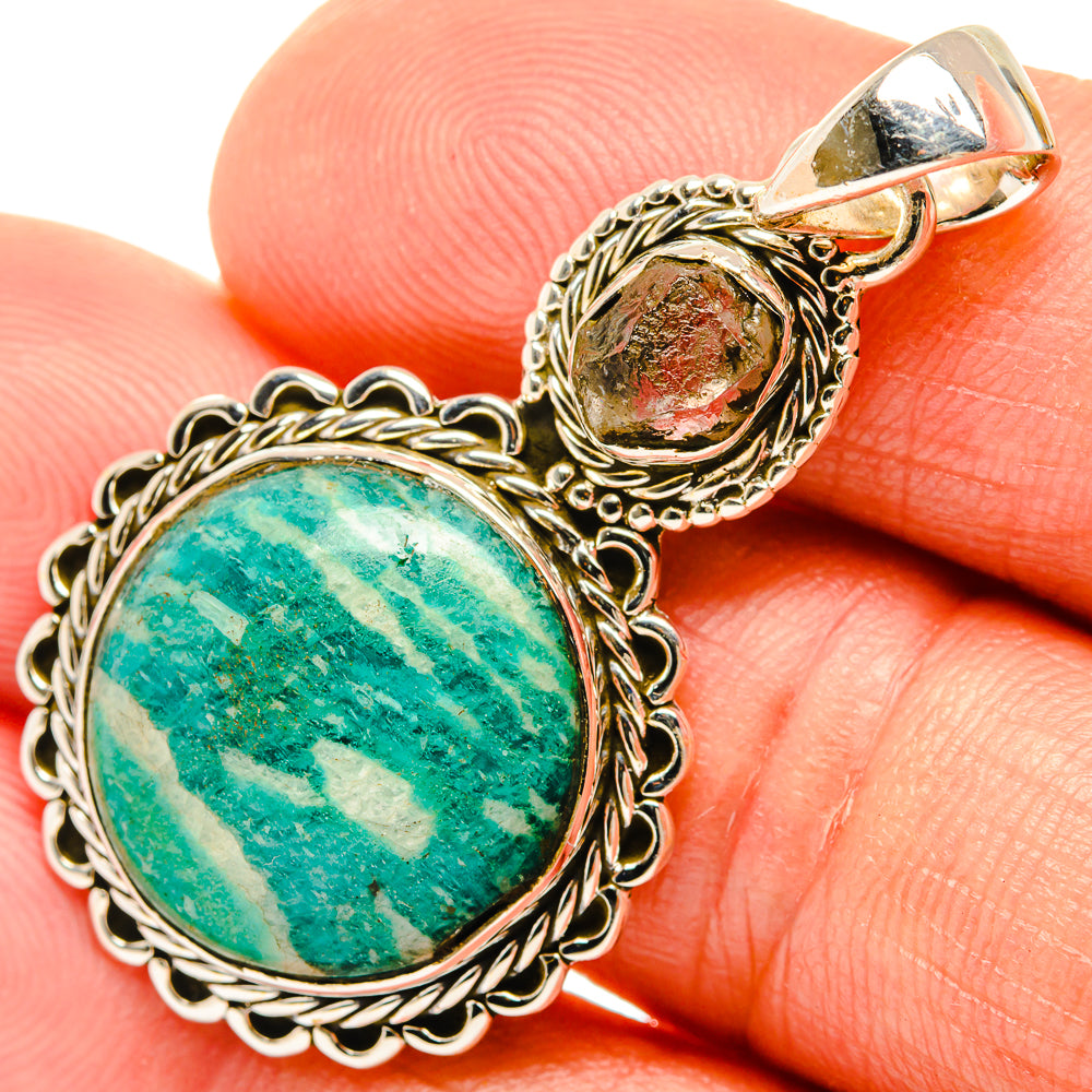 Amazonite Pendants handcrafted by Anasilvercos - PD26702