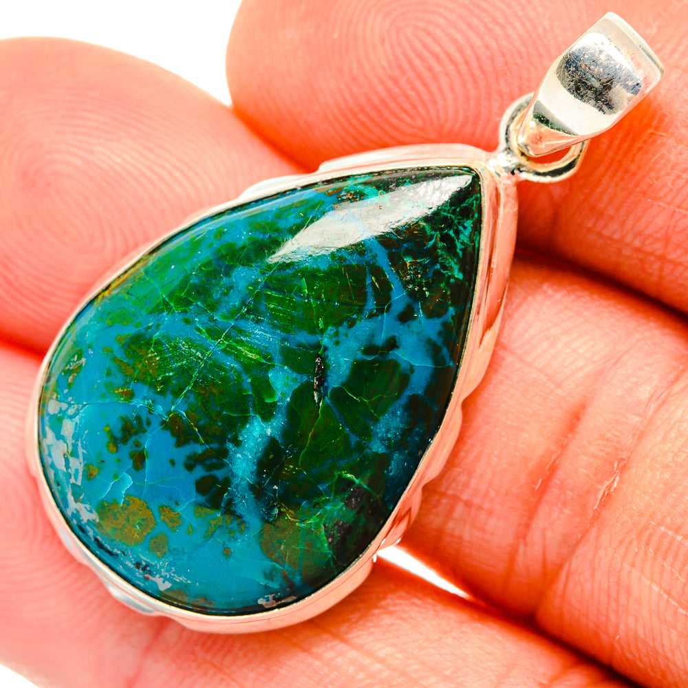 Chrysocolla Pendants handcrafted by Anasilvercos - PD26727
