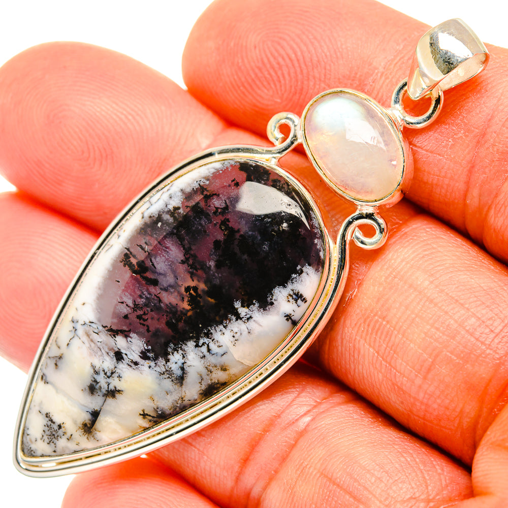 Dendritic Opal Pendants handcrafted by Anasilvercos - PD26743