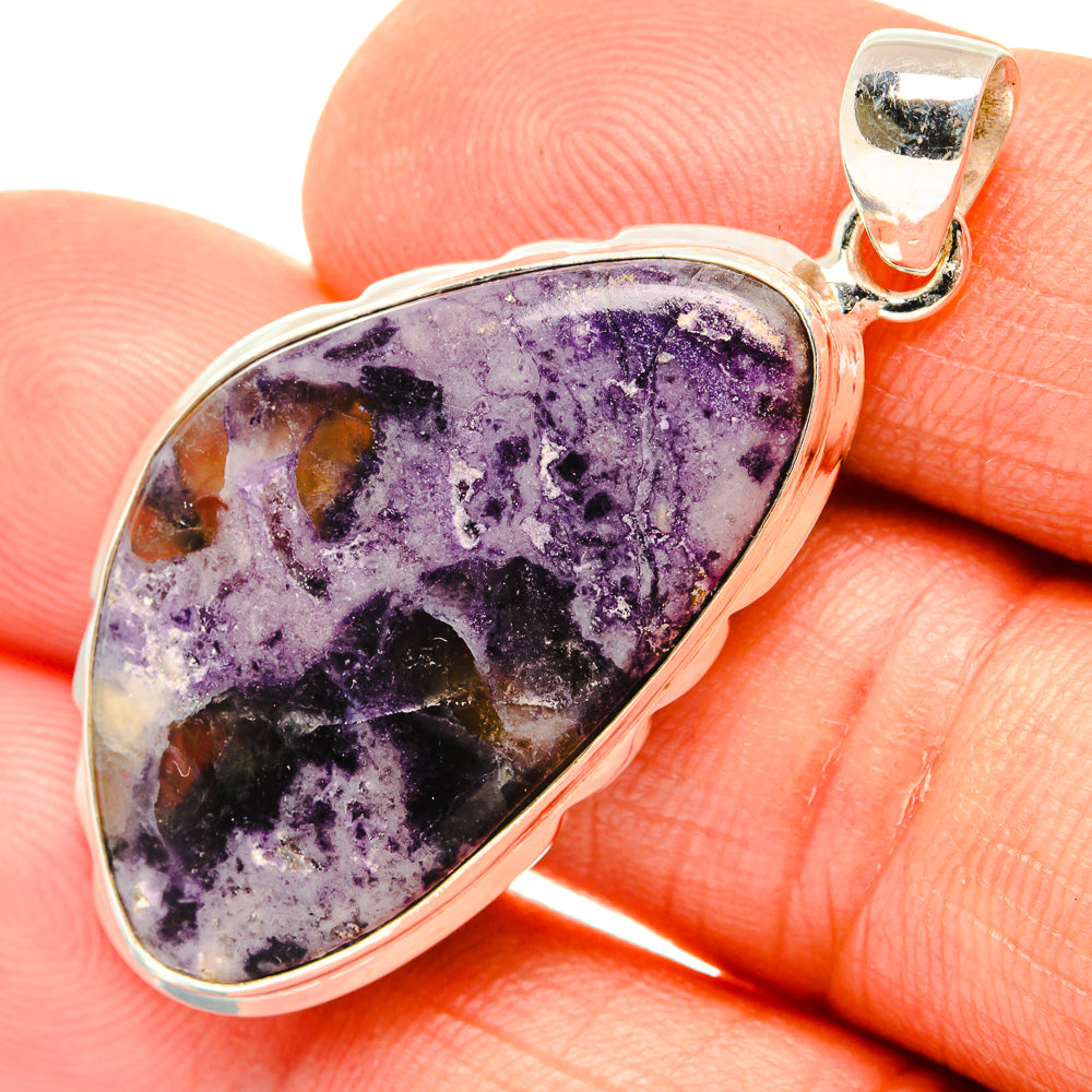 Charoite Pendants handcrafted by Anasilvercos - PD26752
