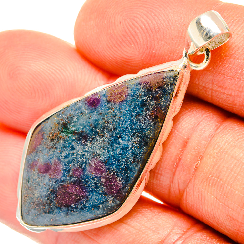 Ruby Fuchsite Pendants handcrafted by Anasilvercos - PD26753