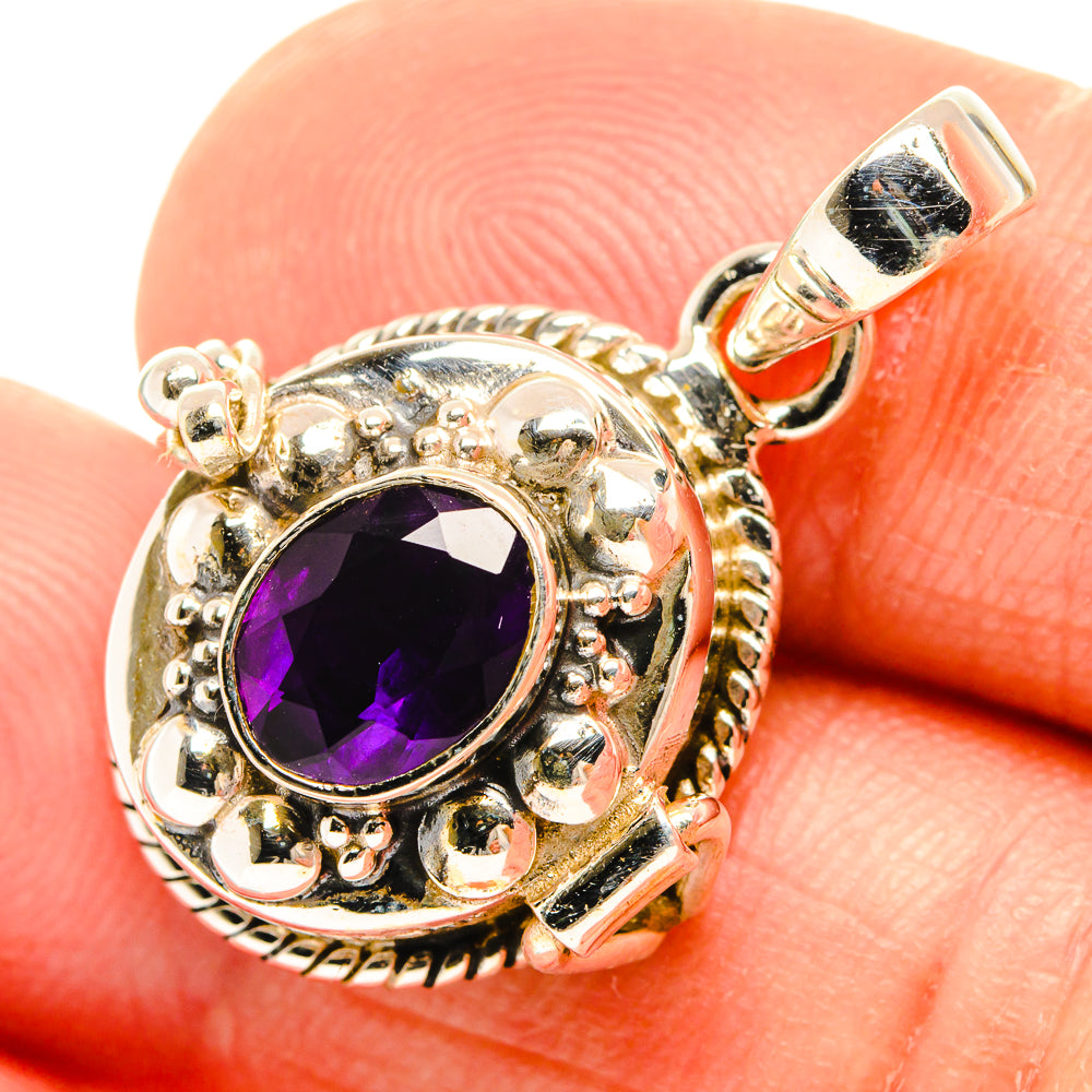Purple Spinel Pendants handcrafted by Anasilvercos - PD26777