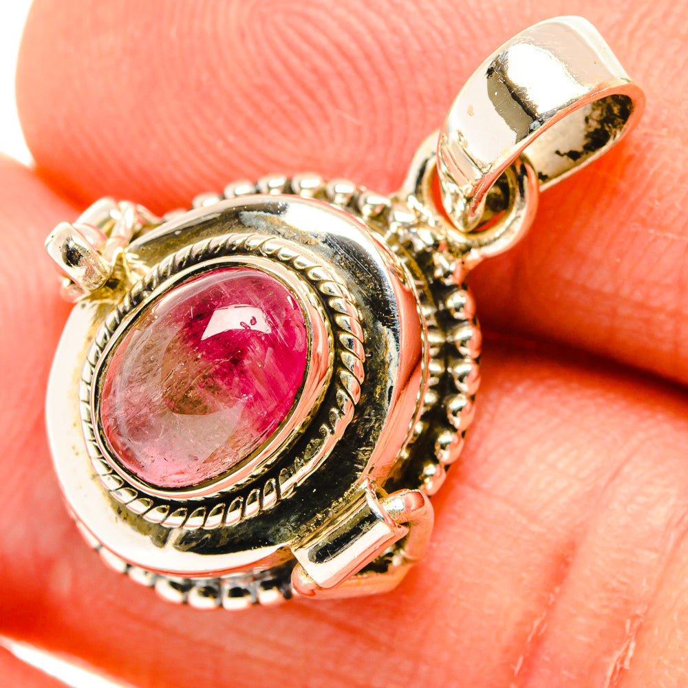 Pink Tourmaline Pendants handcrafted by Anasilvercos - PD26778