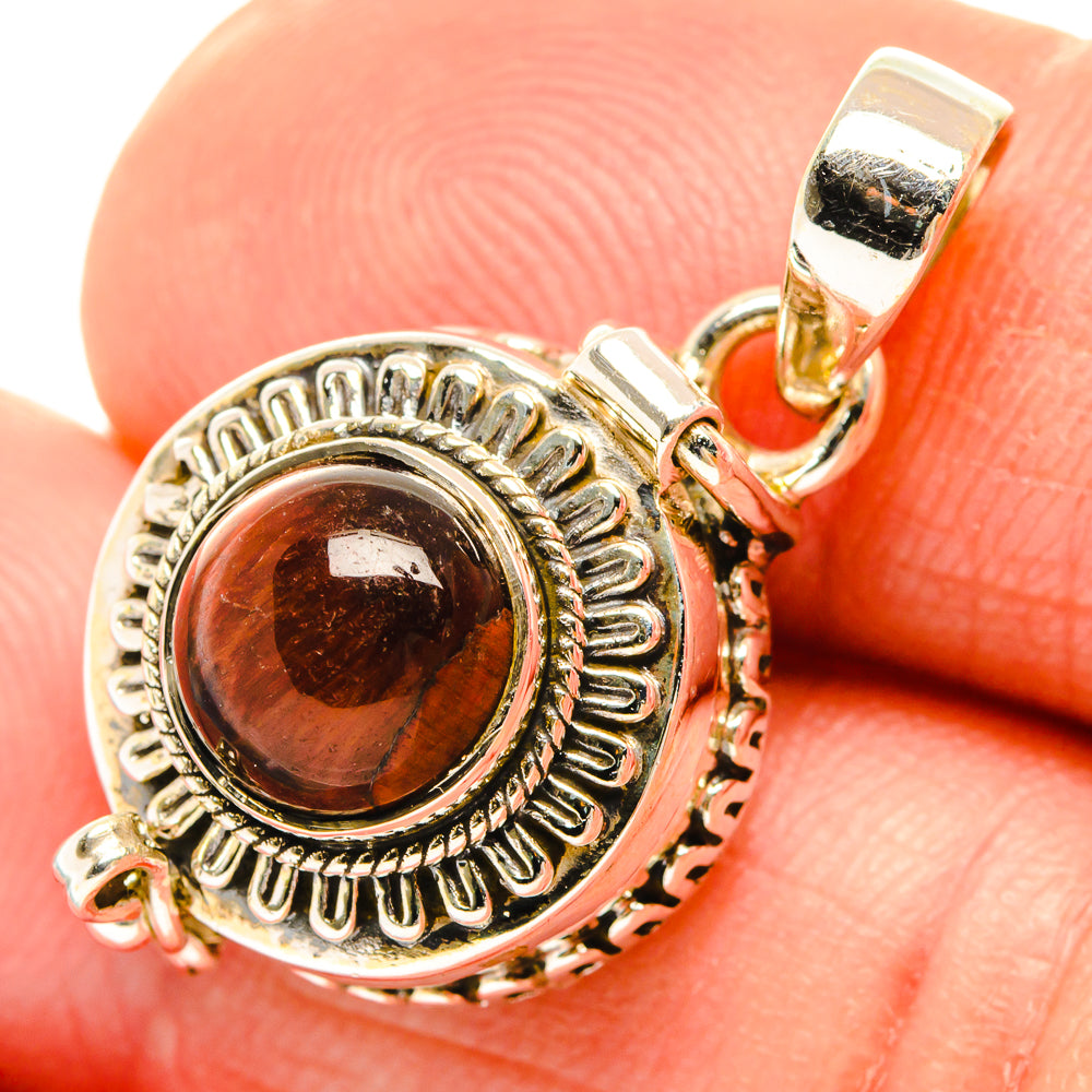 Red Tiger Eye Pendants handcrafted by Anasilvercos - PD26780