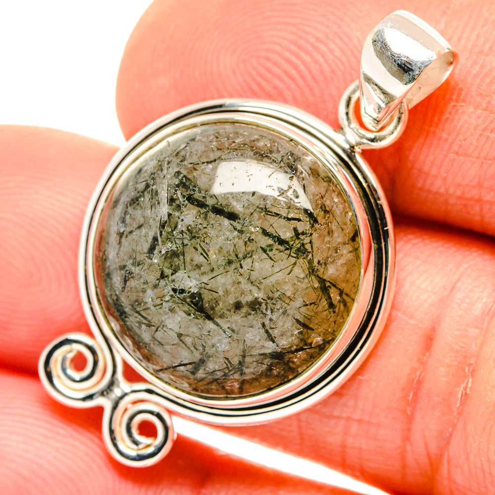 Tourmalinated Quartz Pendants handcrafted by Anasilvercos - PD26792