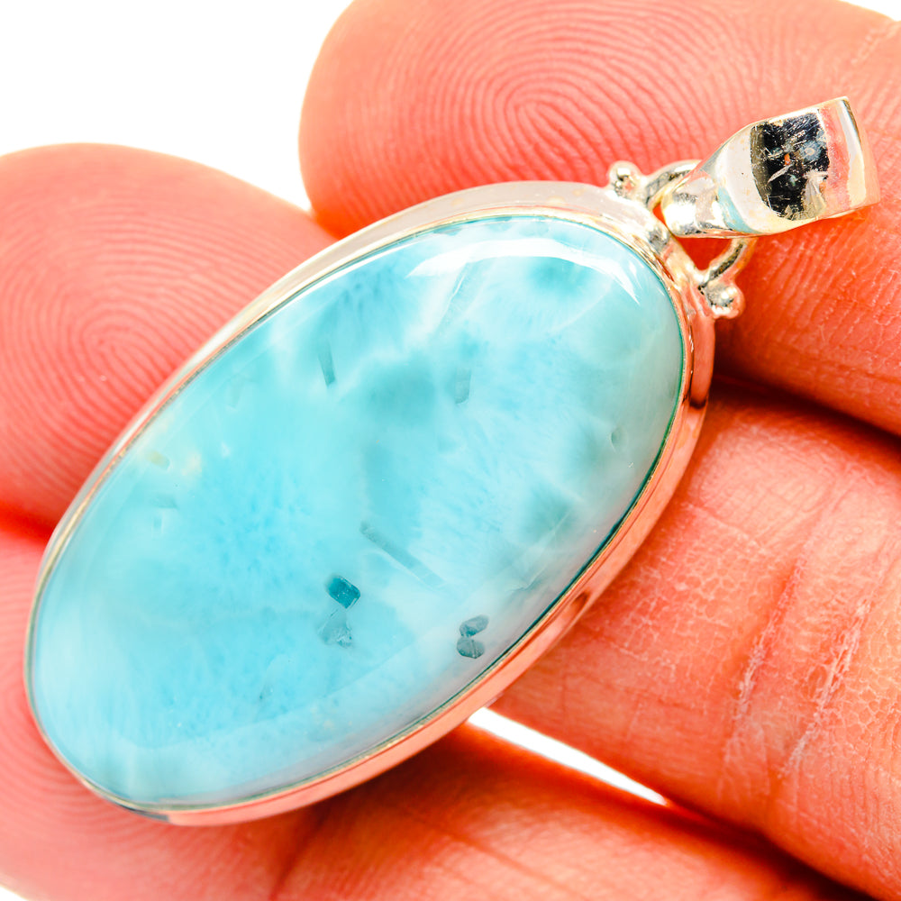 Larimar Pendants handcrafted by Anasilvercos - PD26817