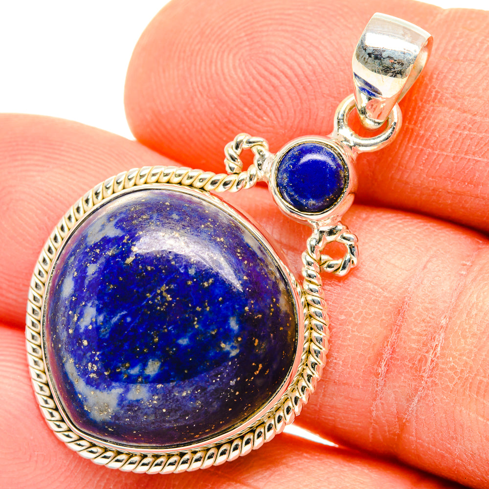 Lapis Lazuli Pendants handcrafted by Anasilvercos - PD26839