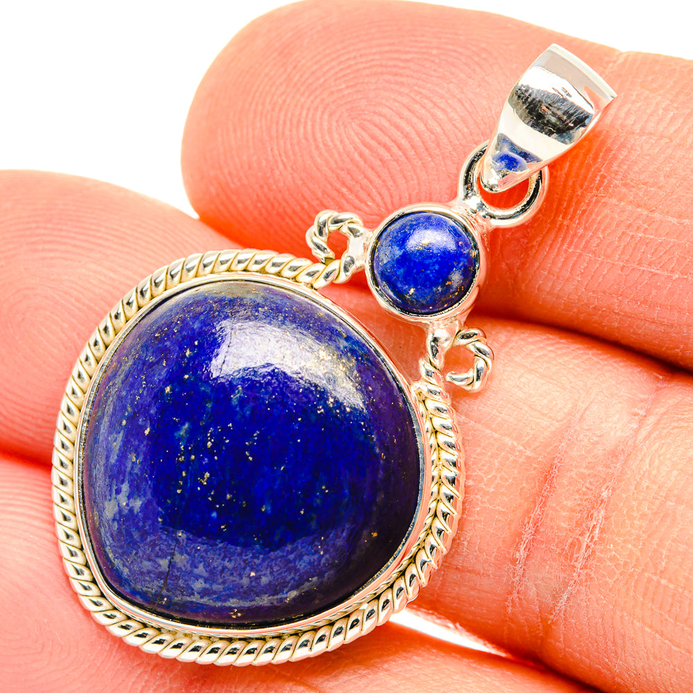 Lapis Lazuli Pendants handcrafted by Anasilvercos - PD26842