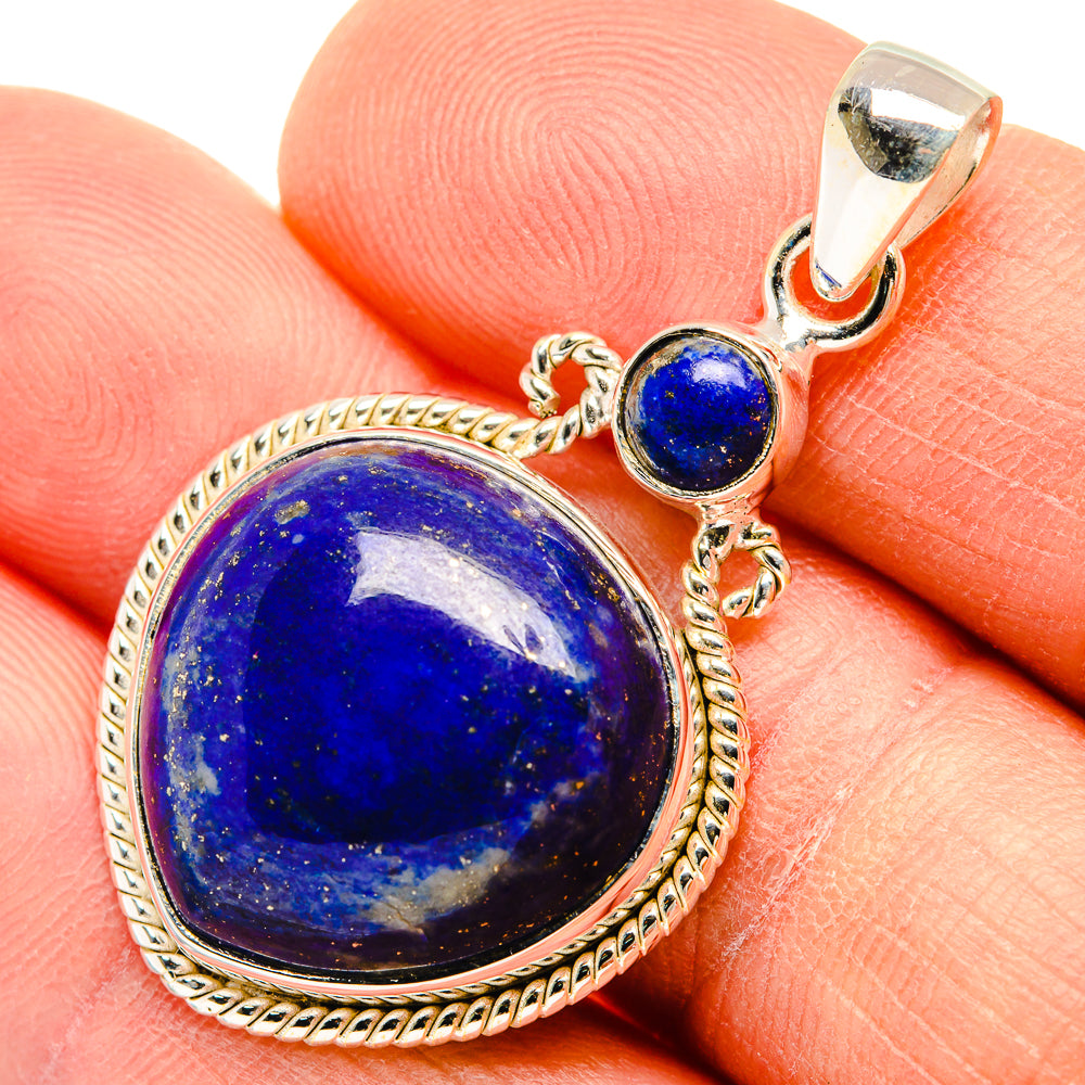 Lapis Lazuli Pendants handcrafted by Anasilvercos - PD26844