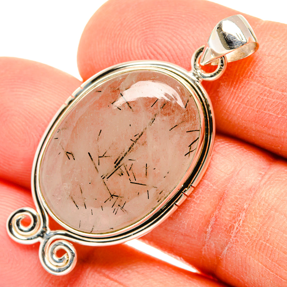 Tourmalinated Quartz Pendants handcrafted by Anasilvercos - PD26846