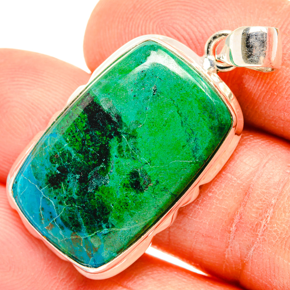 Chrysocolla Pendants handcrafted by Anasilvercos - PD26851